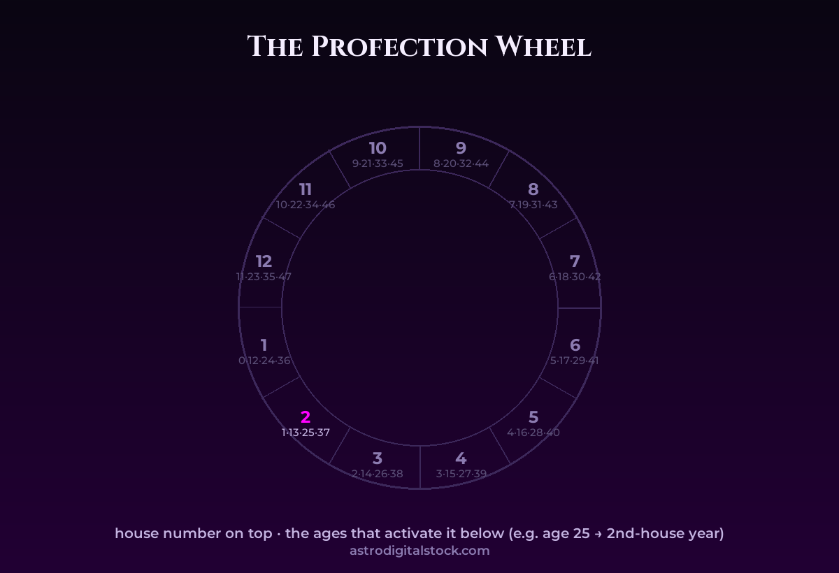 Annual Profections: The Ruler of Your Year — diagram