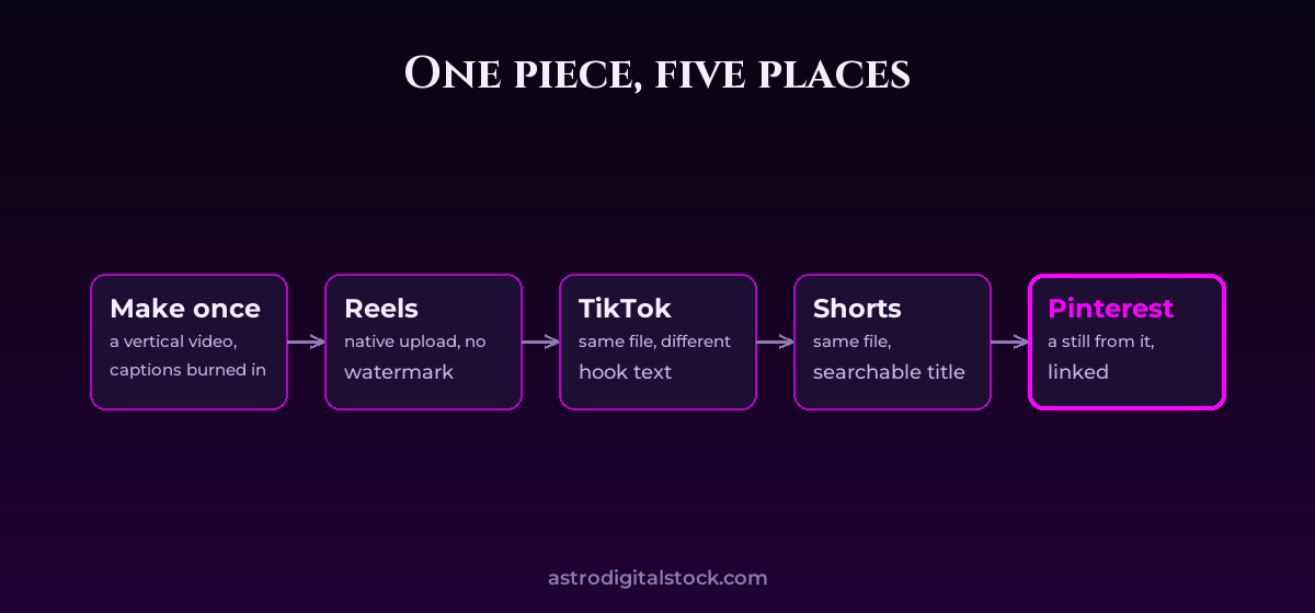 One piece, five places