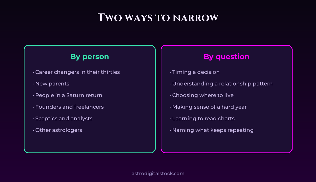 Two ways to narrow