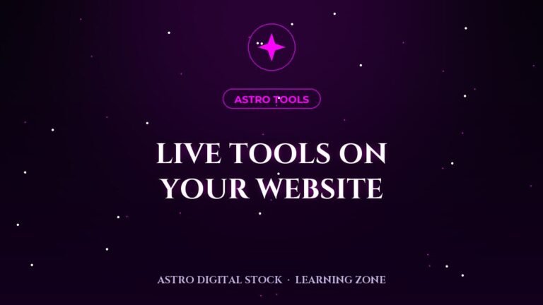 Live Astrology on Your Site with AstroSolutions.app