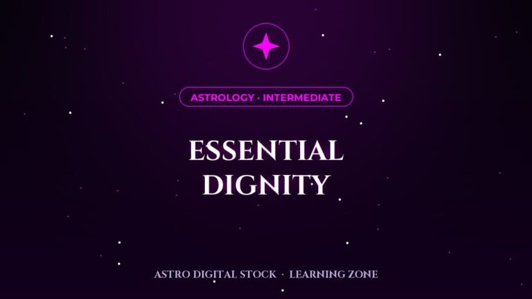 Essential Dignity: Why the Same Planet Behaves Differently