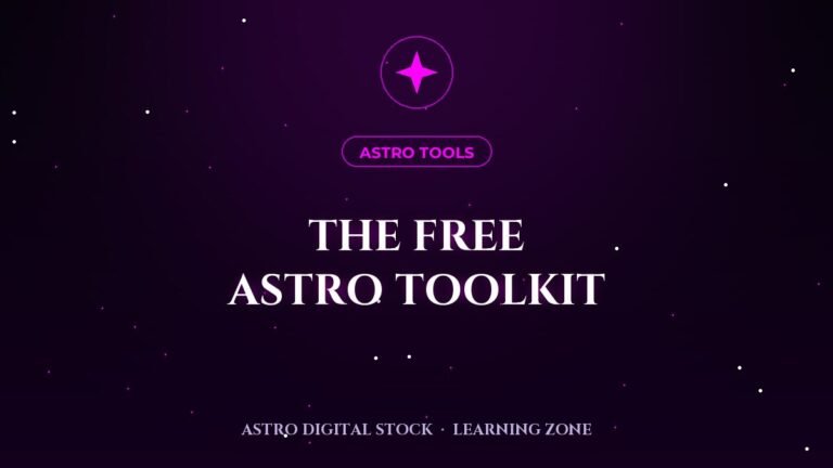 The Free Astrology Toolkit: Charts, Ephemerides & Research