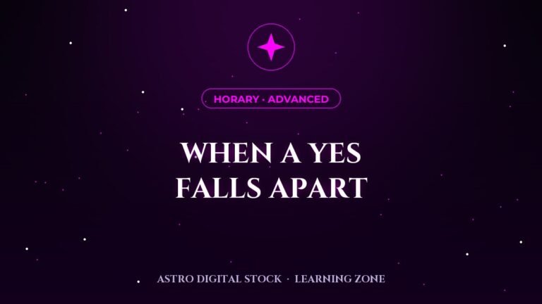 Horary 7: The Ways a Yes Becomes a No