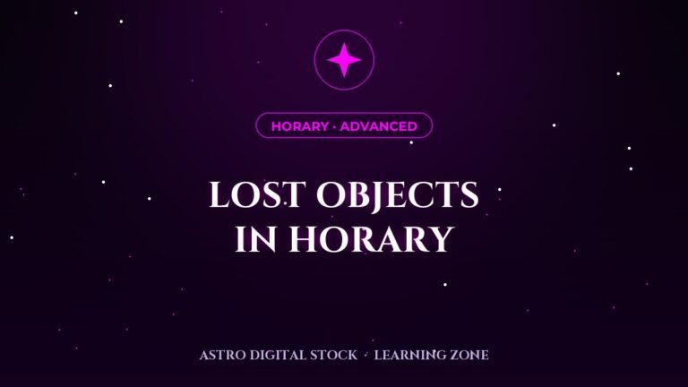 Horary 10: Lost Objects — The Proving Ground