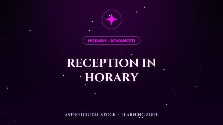 Horary 5: Reception — The Hidden Half of Judgement