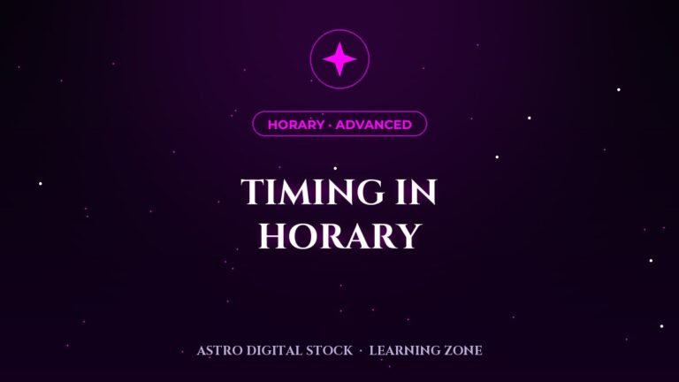 Horary 9: Timing the Answer — and Its Limits