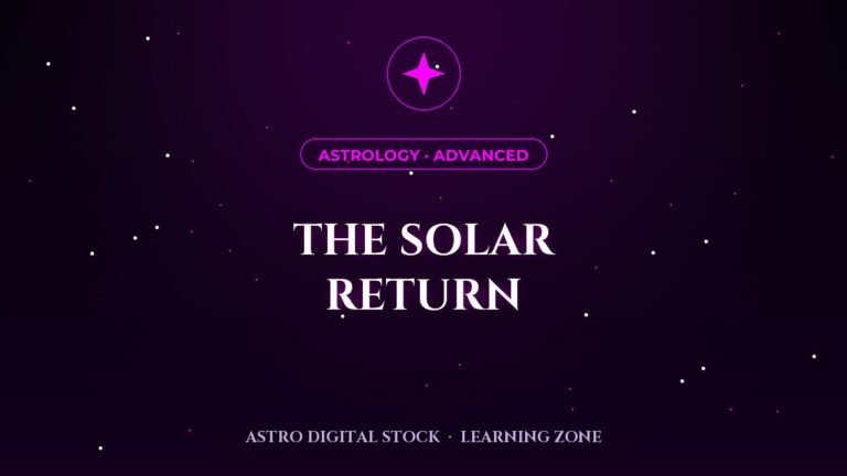 The Solar Return: Your Birthday Chart