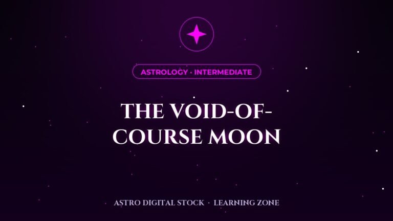 The Void-of-Course Moon: When Not to Start