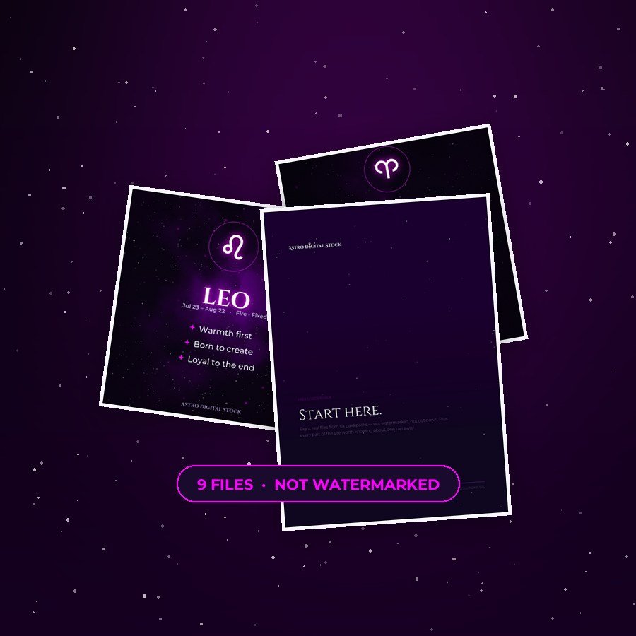 What is inside the Free Astro Starter Pack