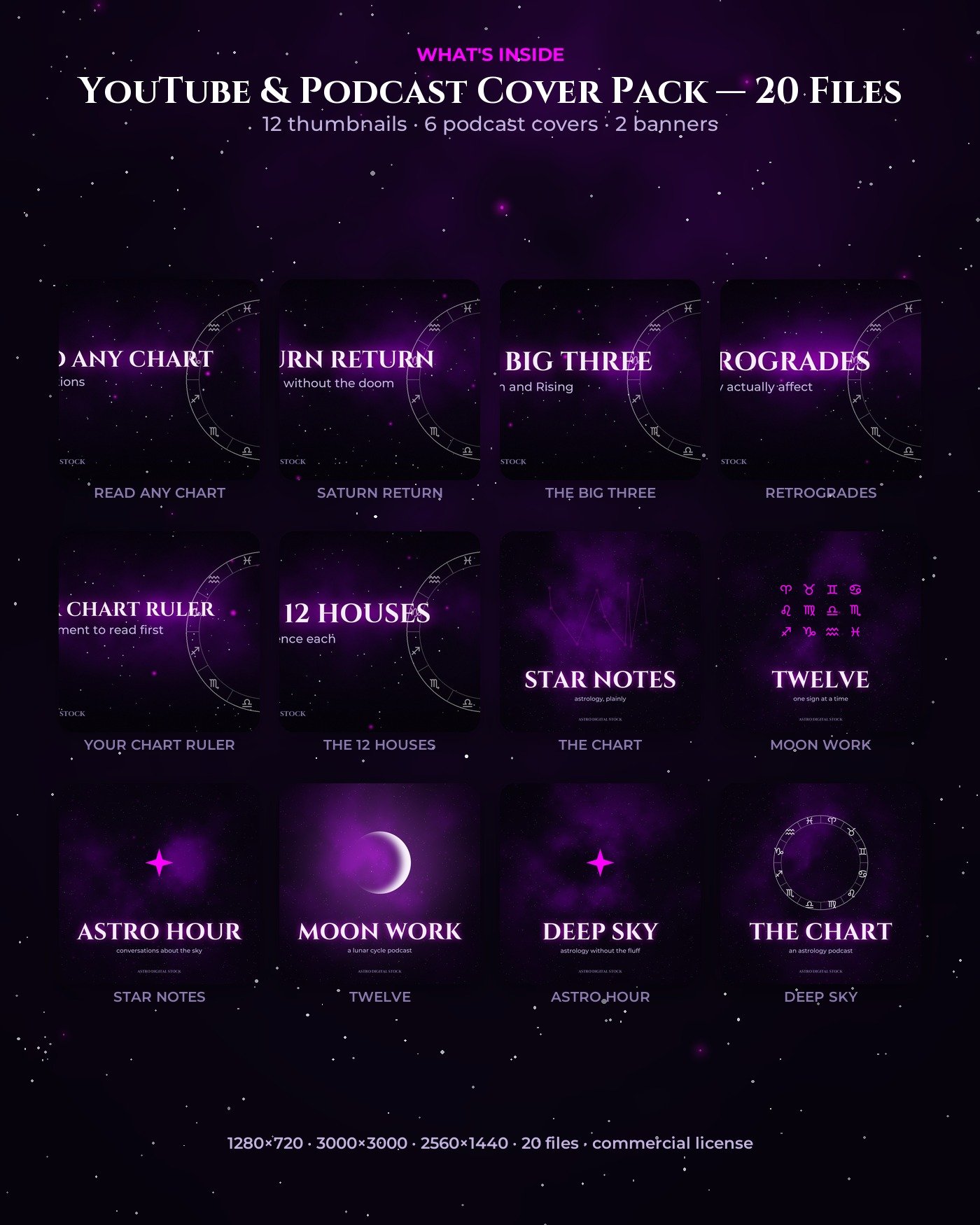 YouTube & Podcast Cover Pack — 20 Files - Image 2