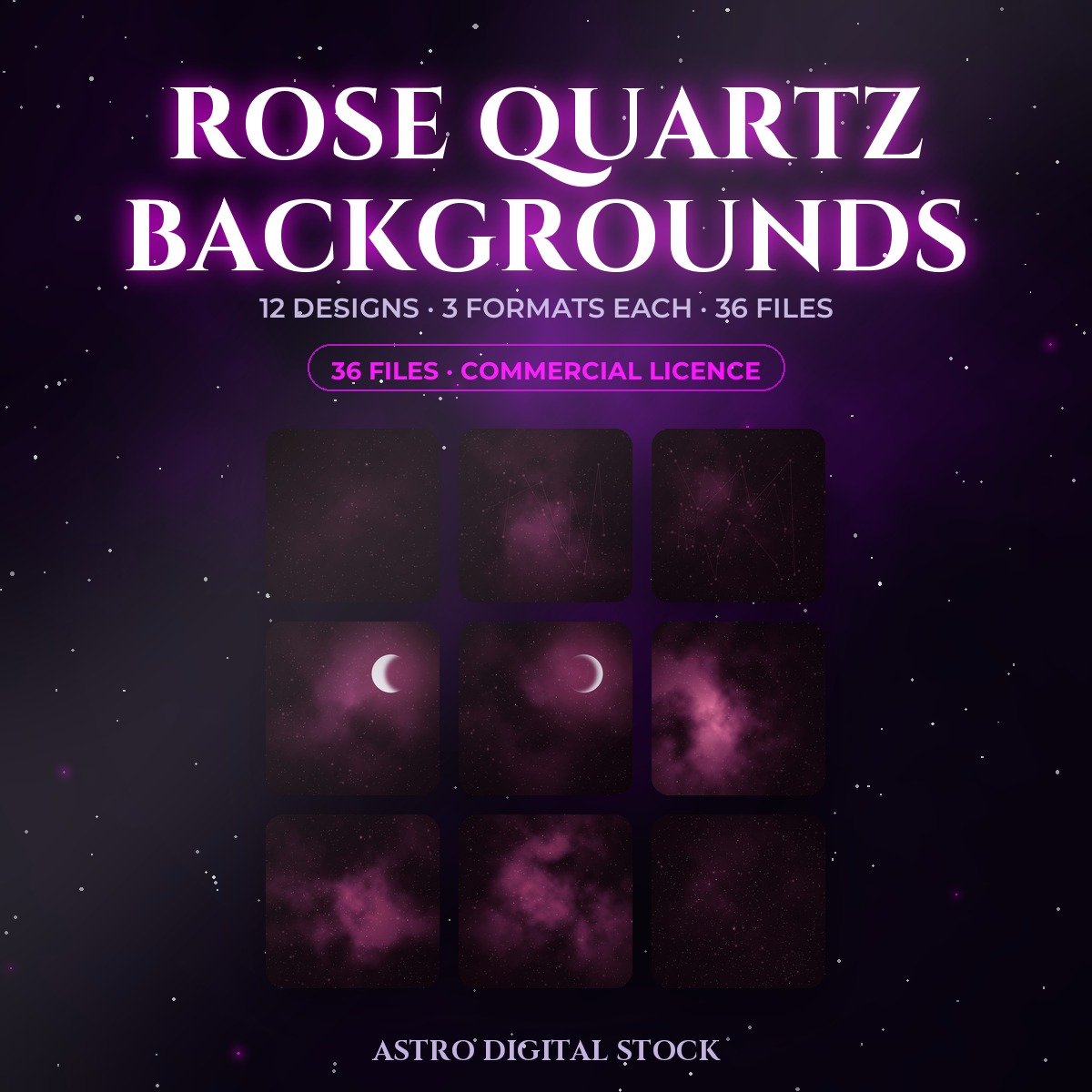 Rose Quartz Backgrounds — 36 Files