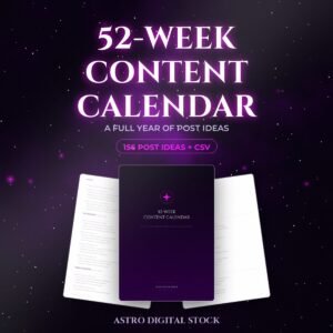 52-Week Astrology Content Calendar