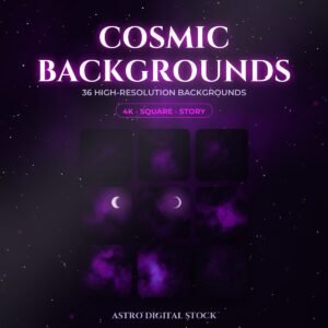 Cosmic Backgrounds Pack — 36 Files