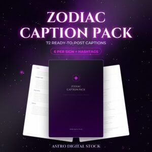 Zodiac Caption Pack — 72 Ready-to-Post Captions
