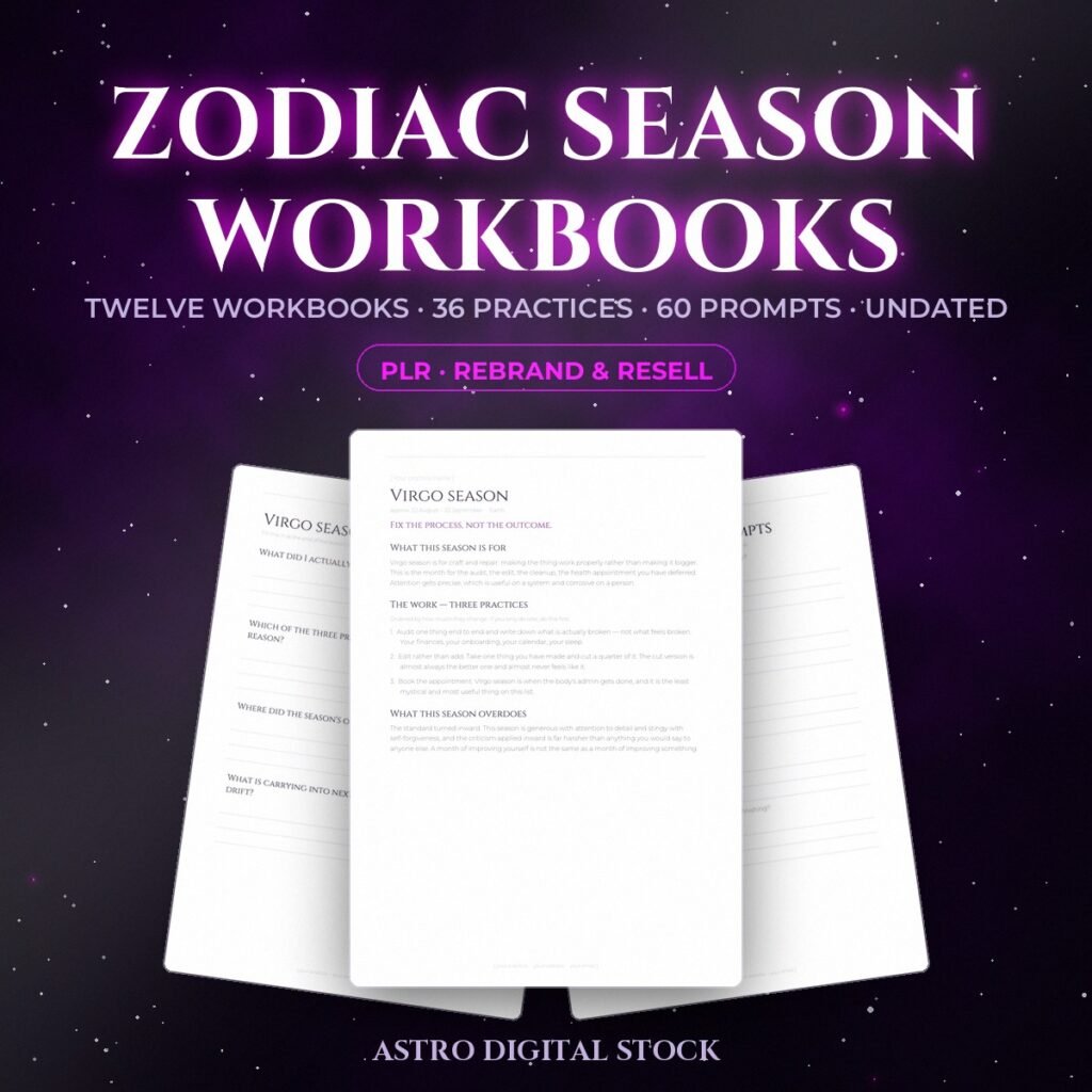 The Twelve Zodiac Season Workbooks